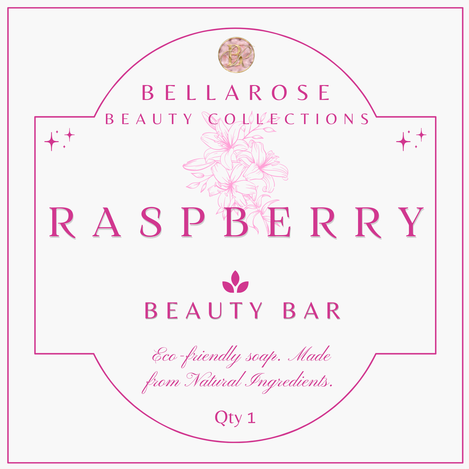 Raspberry Beauty Bar 4.5oz – BellaRose Beauty Collections