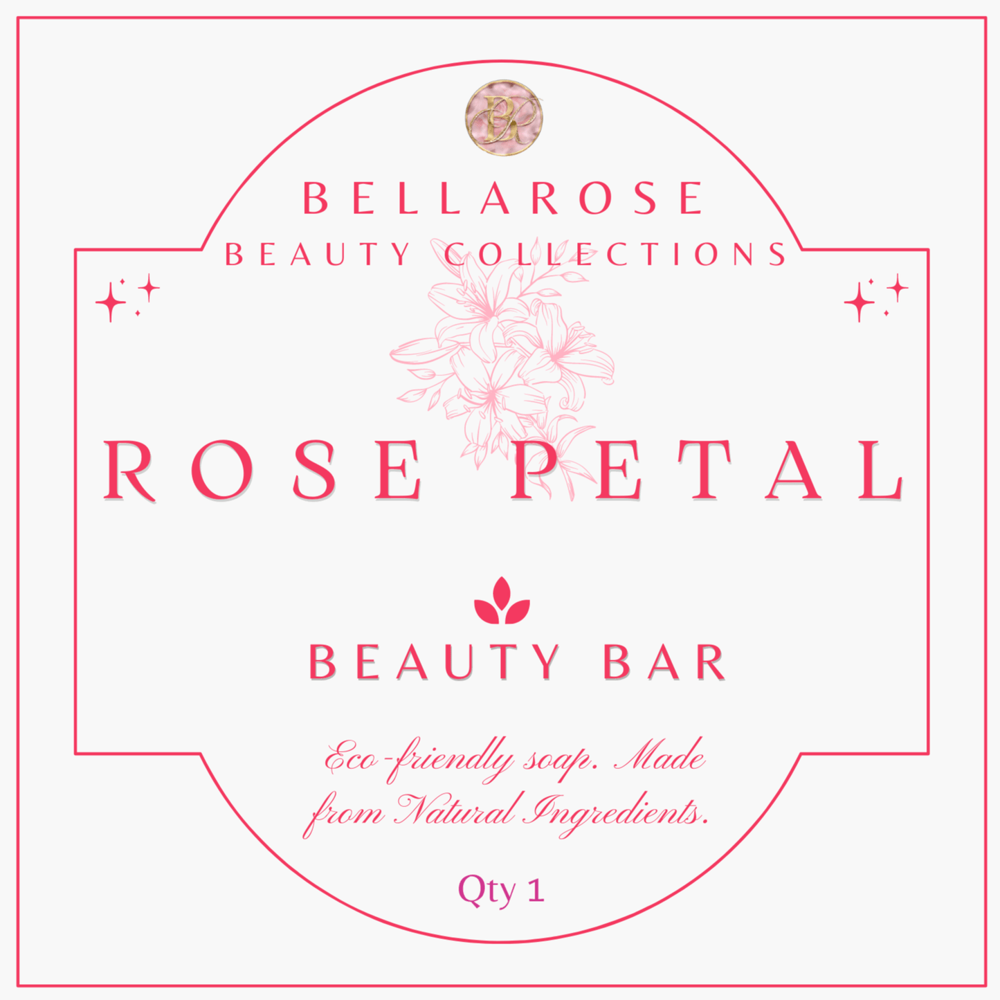 Rose Petal Beauty Bar 4.5oz
