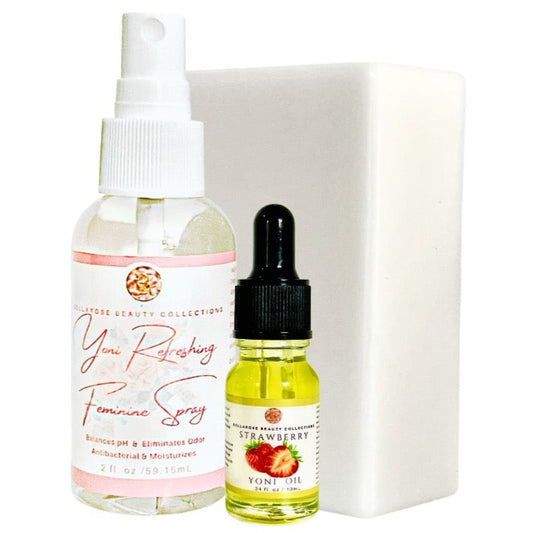 yoni spray, yoni oil, yoni soap, panty spray