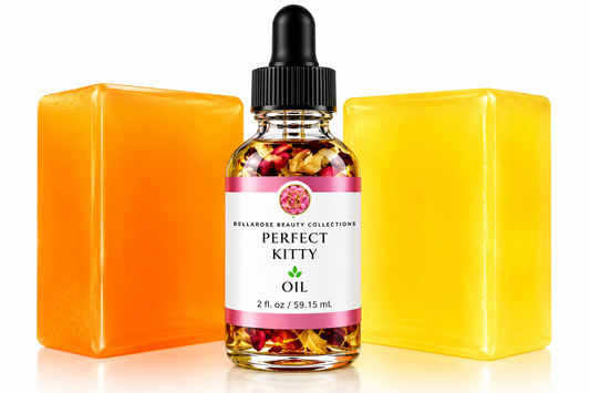Perfect Tropic Yoni Bundle | Yoni Oil 2oz + Peach Yummy Soap 6oz + Sweet Pineapple Soap 6oz
