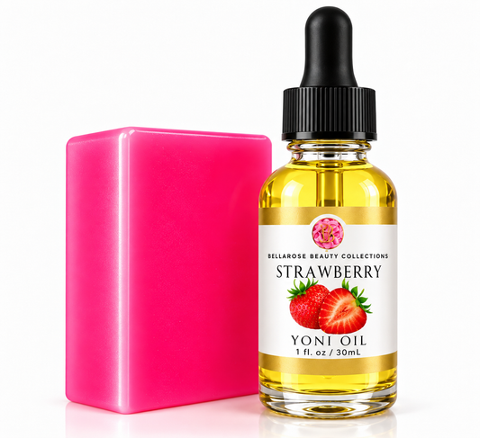 Strawberry Yoni Bundle (Yoni Oil 1oz + Kissable Yoni Soap 6oz)