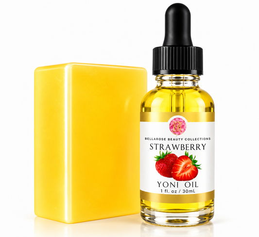 Sweet Pineapple & Strawberry Yoni Bundle | Strawberry Yoni Oil 1oz + Sweet Pineapple Pleasure Soap Bar 6oz