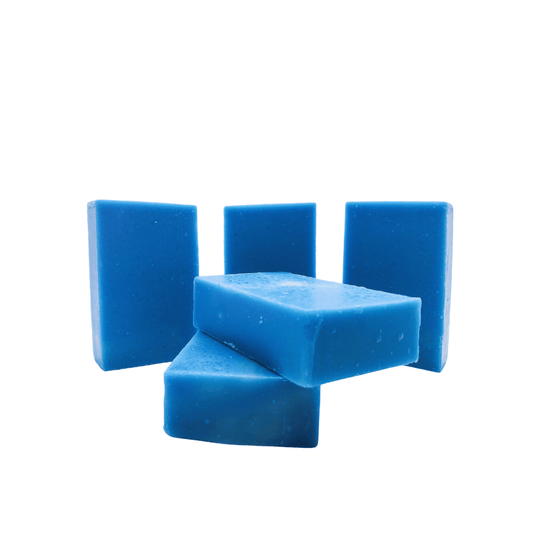 Blue natural bar soap for men