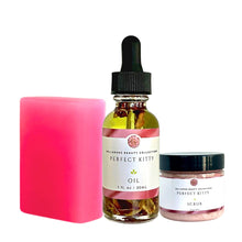 Load image into Gallery viewer, Yoni Foaming Scrub Bundle ( Yoni Oil 1oz + Yoni Foaming Scrub 2oz + Kissable Yoni Soap 6oz) Back In Stock!
