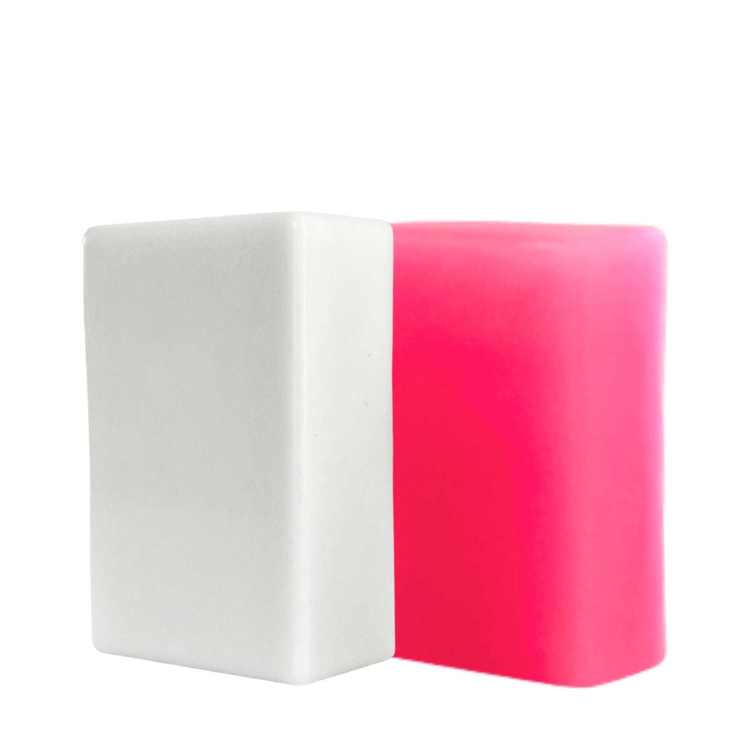 yoni soap white yoni soap next to pink yoni soap